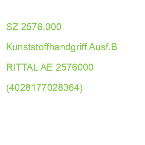SZ 2576.000 Kunststoffhandgriff Ausf.B RITTAL AE 2576000 (4028177028364)