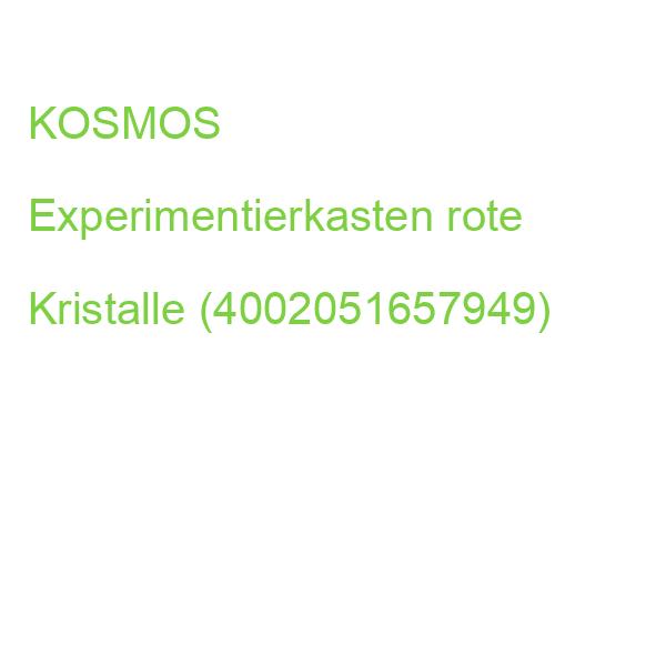KOSMOS Experimentierkasten rote Kristalle (4002051657949)
