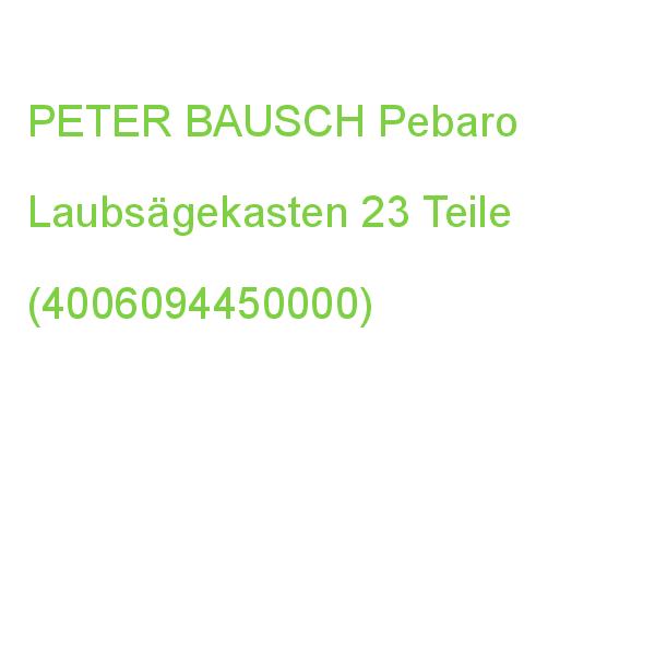 PETER_BAUS PEBARO Laubsäge Set Holzkasten 23 Teile natur 36x36cm (4006094450000)