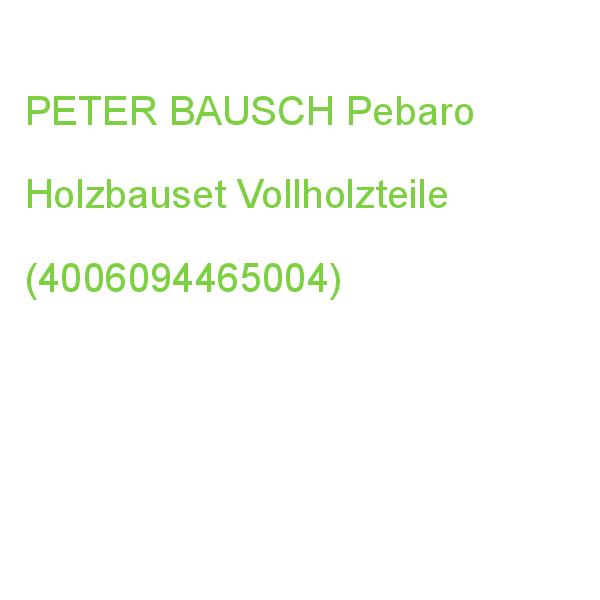 PETER_BAUS PEBARO Holzbauset 25 Vollholz-Teile Werkzeug natur (4006094465004)
