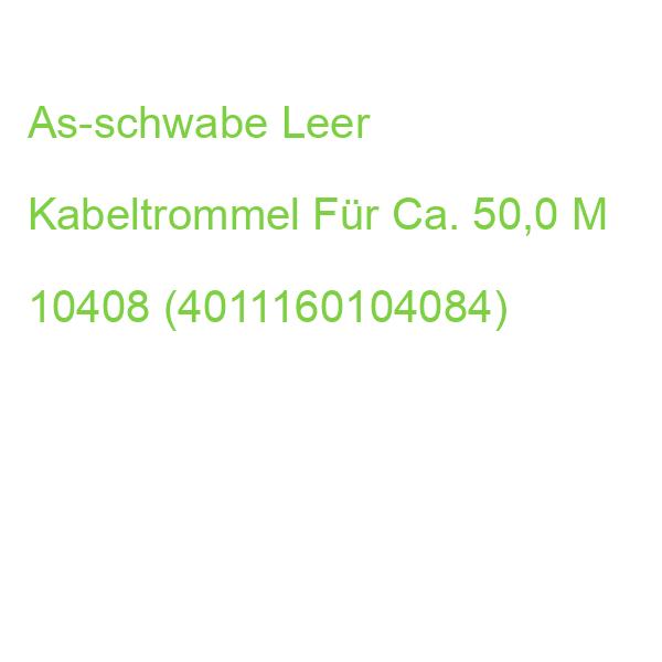 As-schwabe Leer Kabeltrommel Für Ca. 50,0 M 10408 (4011160104084)