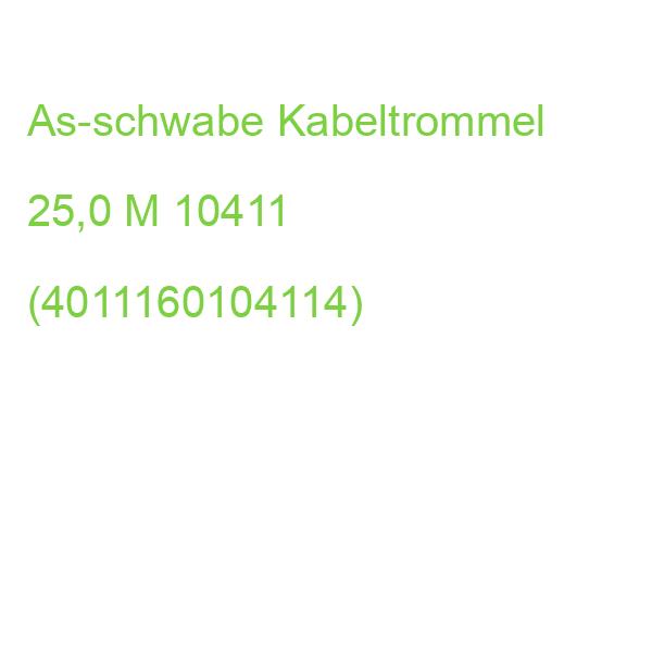 As-schwabe Kabeltrommel 25,0 M 10411 (4011160104114)