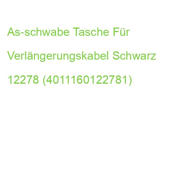 As-schwabe Tasche Für Verlängerungskabel Schwarz 12278 (4011160122781)