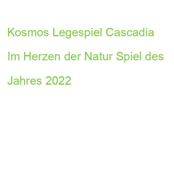 KOSMOS Legespiel Cascadia Im Herzen der Natur Spiel des Jahres 2022 (4002051682590)