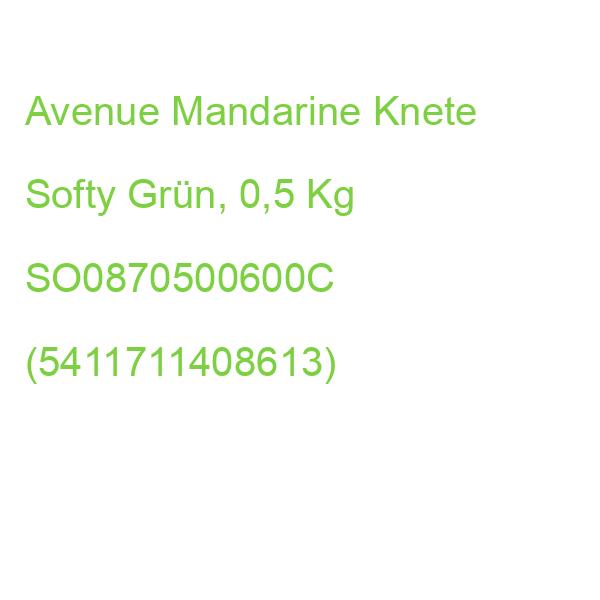 Avenue Mandarine Knete Softy Grün, 0,5 Kg SO0870500600C (5411711408613)