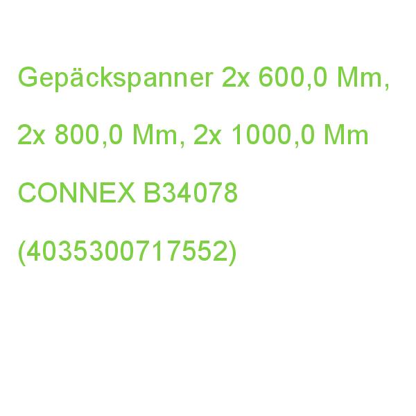 Connex Gepäckspanner 2x 600,0 Mm, 2x 800,0 Mm, 2x 1000,0 Mm, 6 Set B34078 (4035300717552)