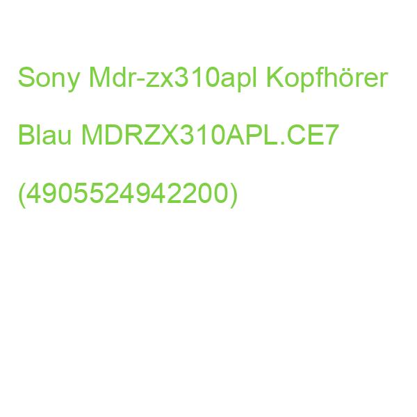 Sony Mdr-zx310apl Kopfhörer Blau MDRZX310APL.CE7 (4905524942200)