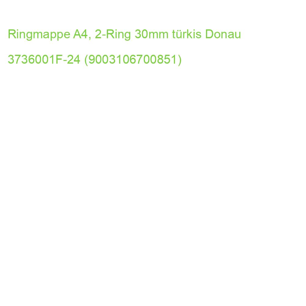 Ringmappe A4, 2-Ring 30mm türkis Donau 3736001F-24 (9003106700851)