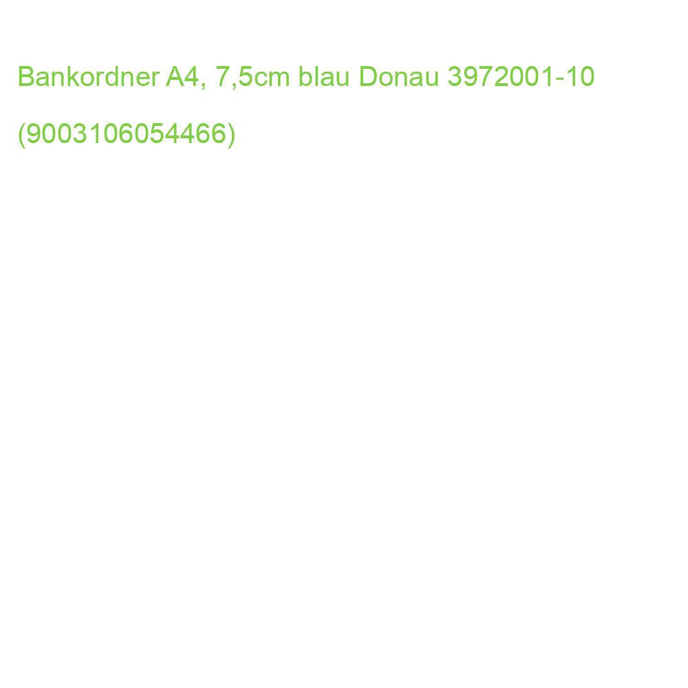 Bankordner A4, 7,5cm blau Donau 3972001-10 (9003106054466)
