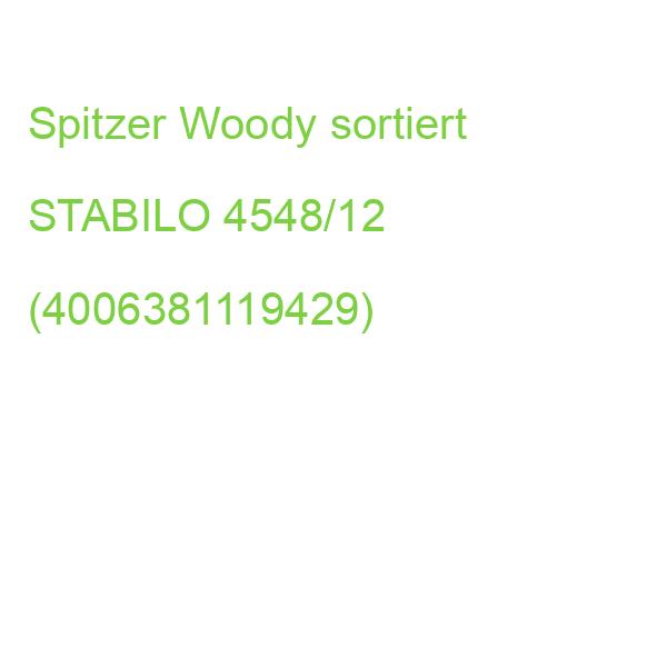 Spitzer woody 3 in 1 Spitzer für extradicke Stifte rot grün STABILO 4548/12 (4006381119429)