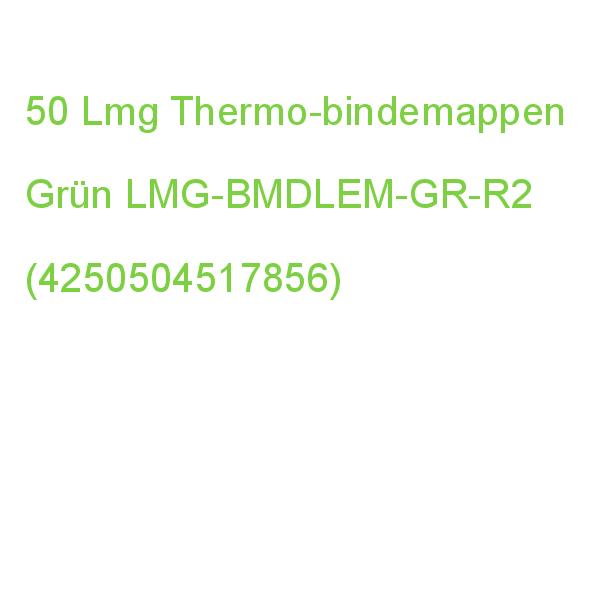 50 Lmg Thermo-bindemappen Dunkelgrün Leinenkarton Für 15 - 20 Blatt LMG-BMDLEM-GR-R2 (4250504517856)