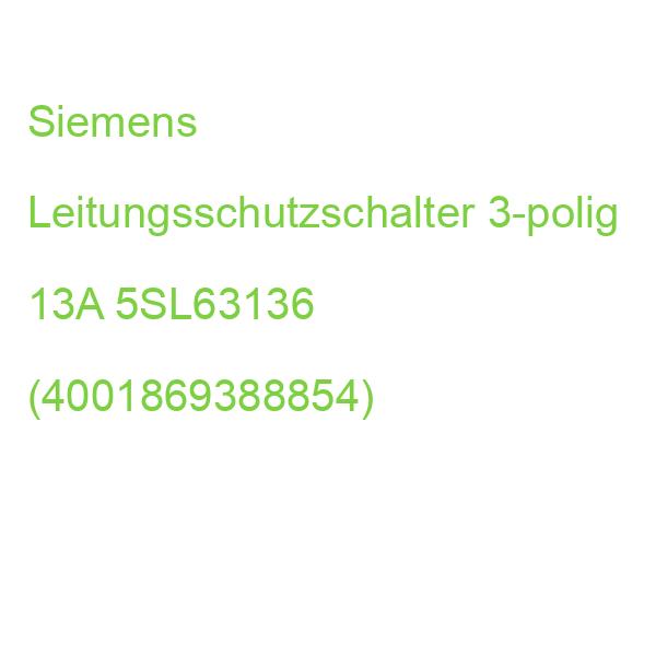 Siemens Leitungsschutzschalter 3-polig 13A 5SL63136 (4001869388854)