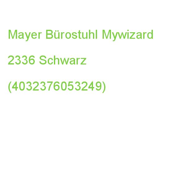 Mayer Bürostuhl Mywizard, 2336 Stoff Schwarz, Gestell Schwarz (4032376053249)