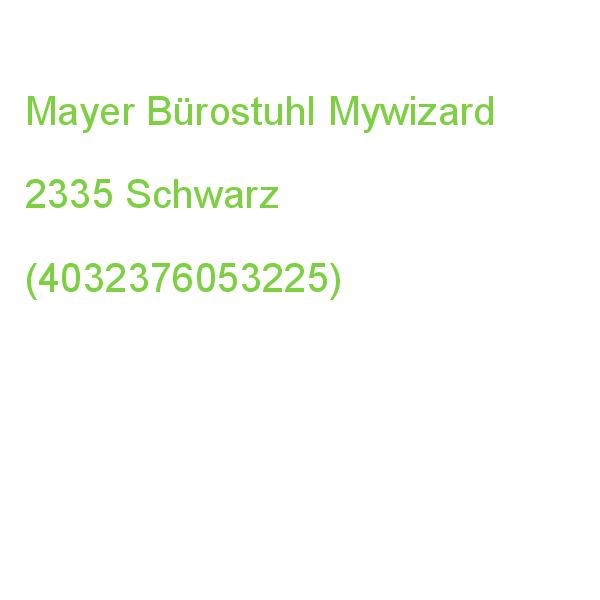 Mayer Bürostuhl Mywizard, 2335 Stoff Schwarz, Gestell Schwarz (4032376053225)