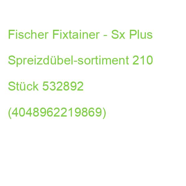 Fischer L-boxx Mini Sx Plus 532892 Spreizdübel-sortiment, 210-teilig (4048962219869)