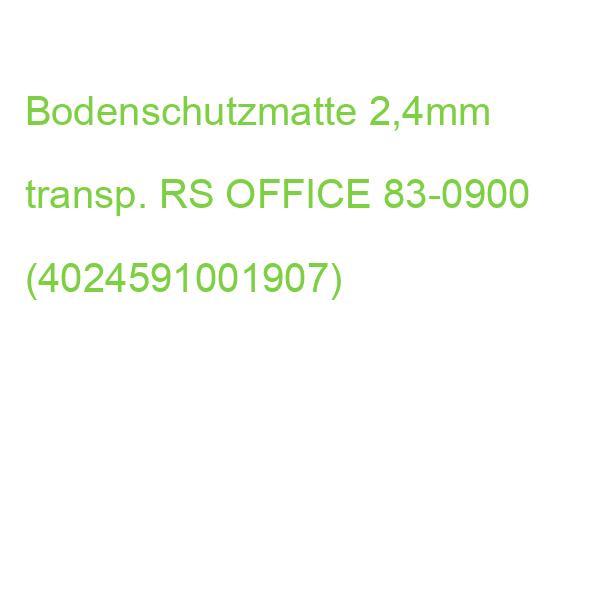 ECOGRIP HEAVY Bodenschutzmatte 90x120 cm 2,4 mm Teppichböden transparent RS OFFICE 83-0900 (4024591001907)