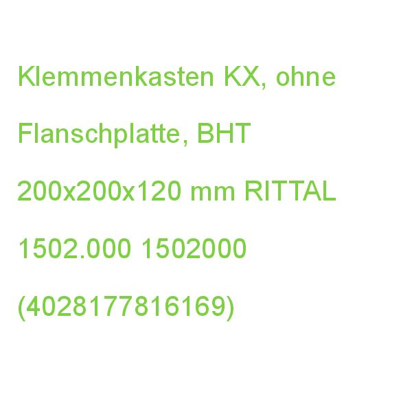 Klemmenkasten KX, ohne Flanschplatte, BHT 200x200x120 mm RITTAL
