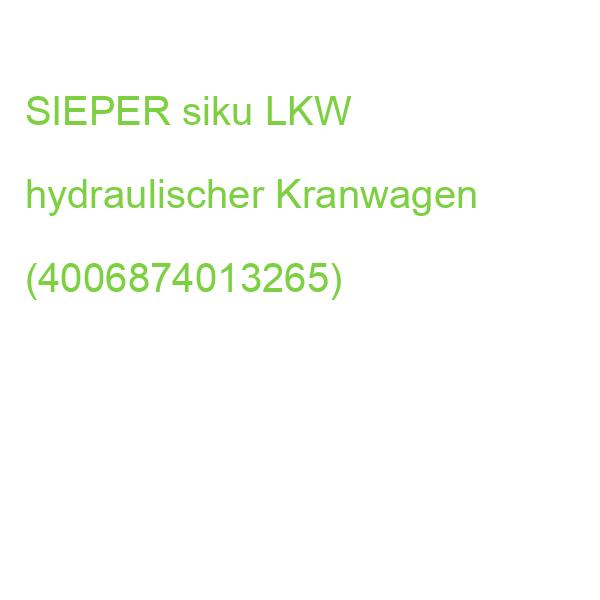 SIEPER siku LKW hydraulischer Kranwagen (4006874013265)