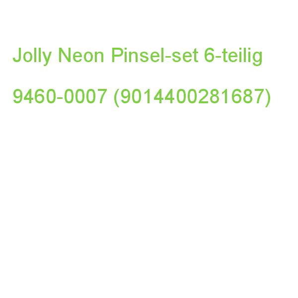 Jolly Neon Pinsel-set Größe 6, 8, 10, 12, 6-teilig 9460-0007 (9014400281687)
