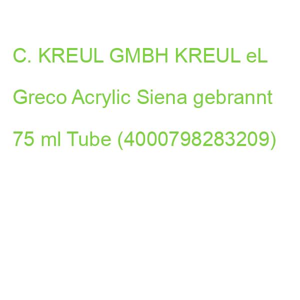 KREUL Acrylfarbe eL Greco siena gebrannt 75ml Tube