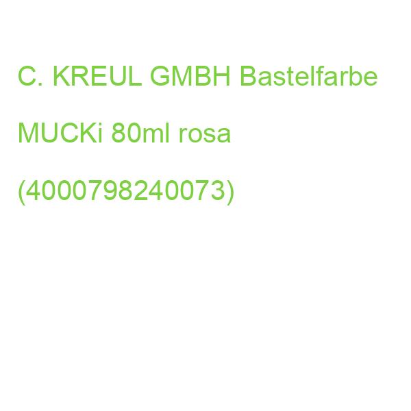 KREUL Bastelfarbe MUCKi rosa 80ml Flasche