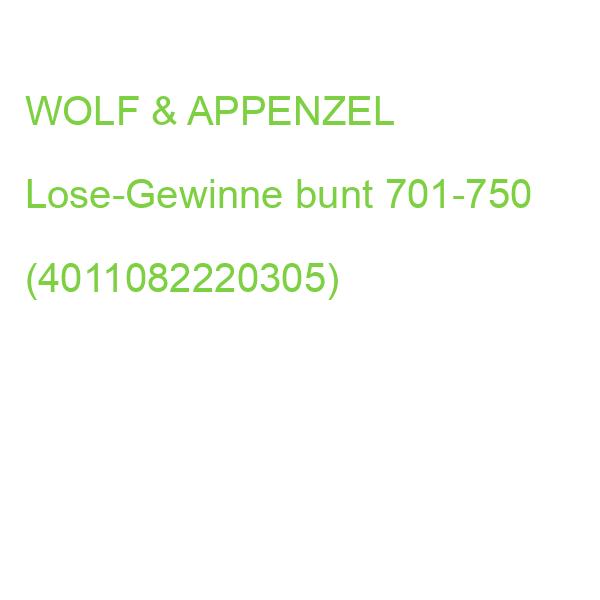 WOLF_EVENT Lose Gewinne 701-750 mehrfarbig (4011082220305)