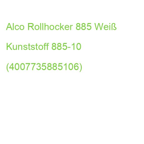 Alco Rollhocker 885 Weiß Kunststoff 885-10 (4007735885106)