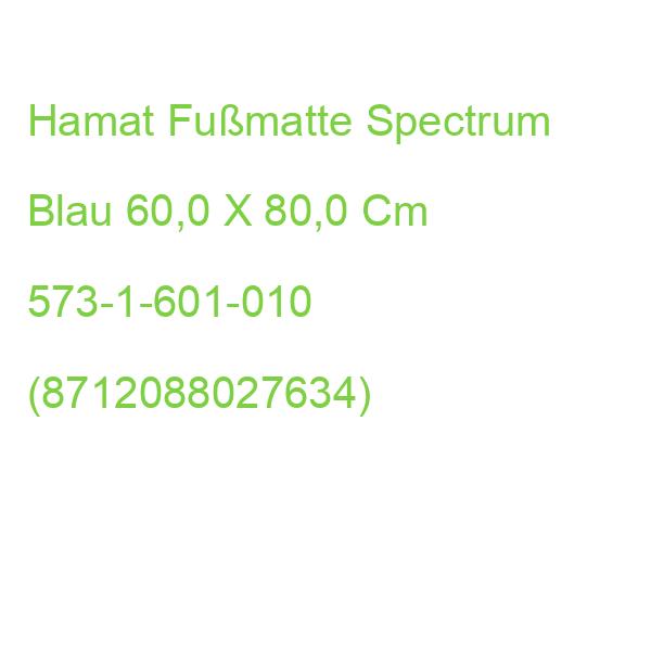 Hamat Fußmatte Spectrum Blau 60,0 X 80,0 Cm 573-1-601-010 (8712088027634)