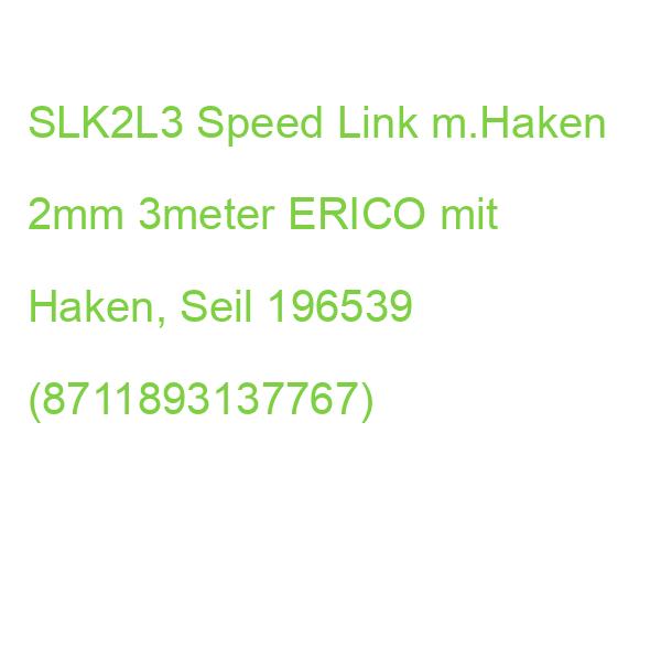 SLK2L3 Speed Link m.Haken 2mm 3meter ERICO mit Haken, Seil 196539 (8711893137767)