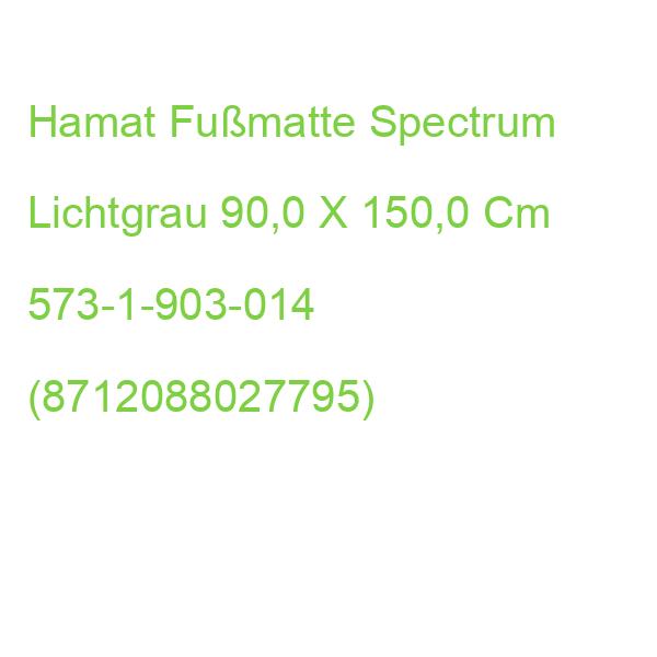 Hamat Fußmatte Spectrum Lichtgrau 90,0 X 150,0 Cm 573-1-903-014 (8712088027795)