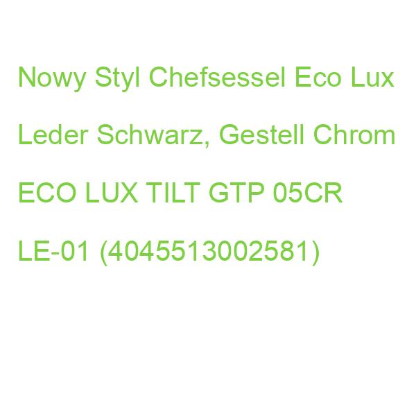 Nowy Styl Chefsessel Eco Lux Leder Schwarz, Gestell Chrom ECO LUX TILT GTP 05CR LE-01 (4045513002581)