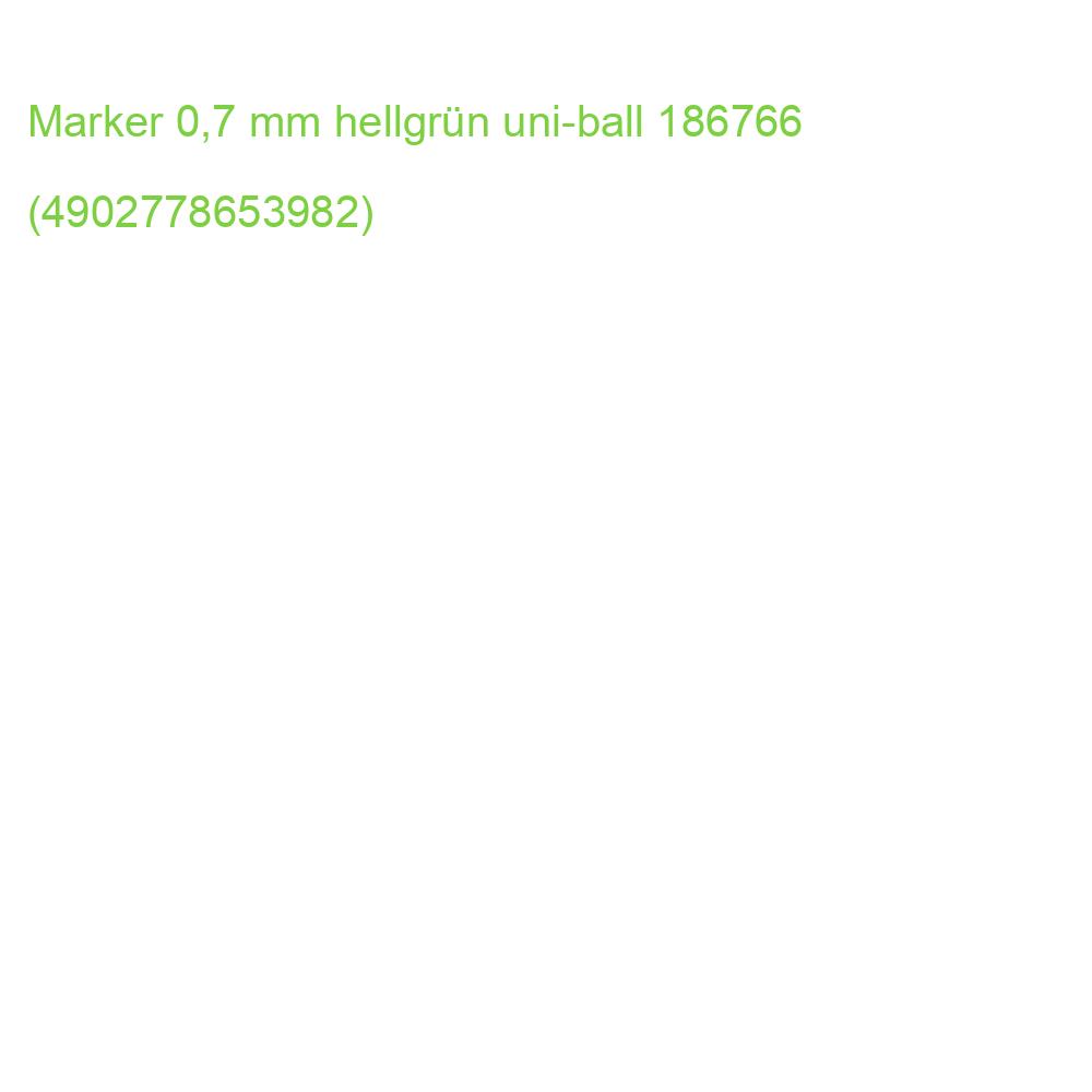 Marker 0,7 mm hellgrün uni-ball 186766 (4902778653982)