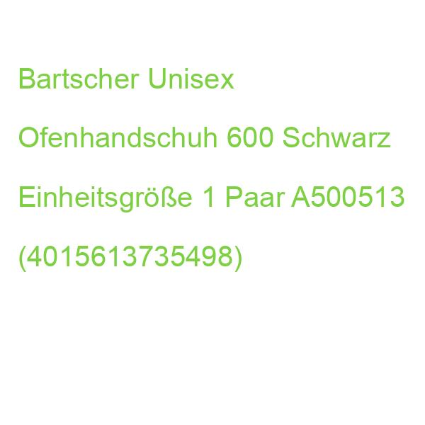 Bartscher Unisex Ofenhandschuh 600 Schwarz Einheitsgröße, 1 Paar A500513 (4015613735498)