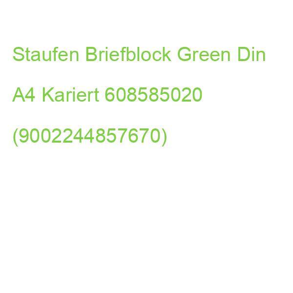 Staufen Briefblock Green Din A4 Kariert 608585020 (9002244857670)