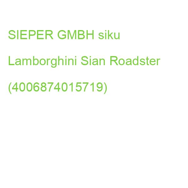 SIEPER siku Lamborghini Sian Roadster (4006874015719)