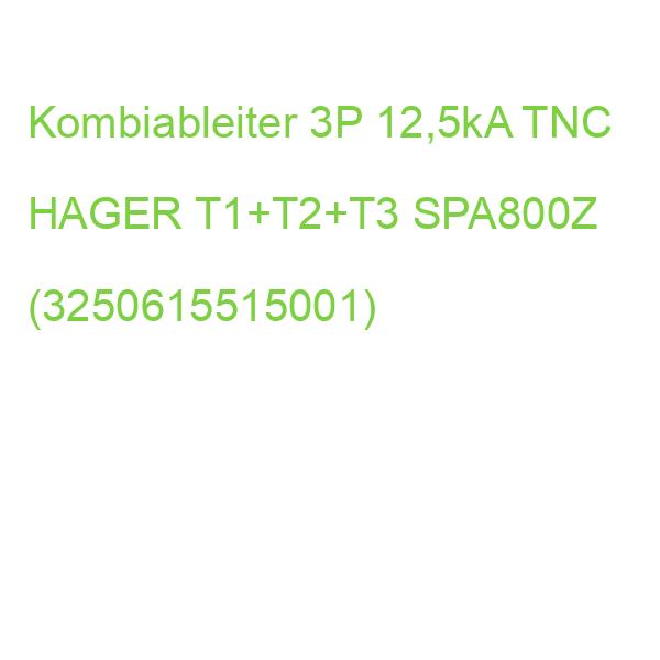 Kombiableiter 3P 12,5kA TNC HAGER T1+T2+T3 SPA800Z (3250615515001)