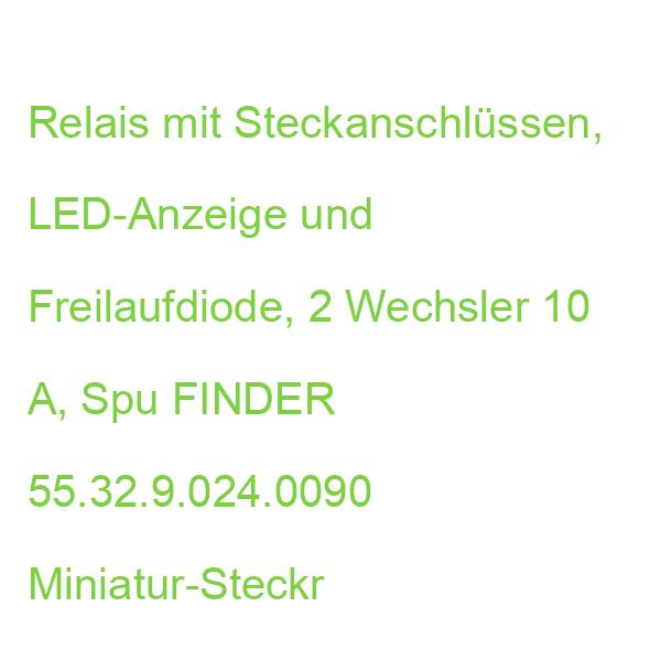 55.32.9.024.0090 Miniatur-Steckrelais FINDER 553290240090 (8012823029207)