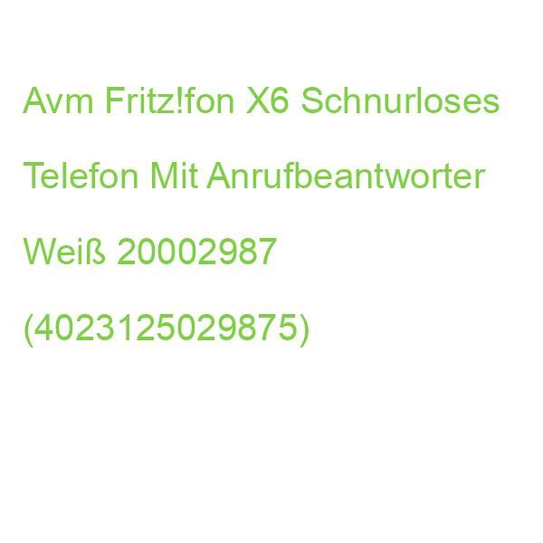 AVM FRITZ!Fon X6 Schnurloses Telefon, Schwarz Schnurloses Telefon