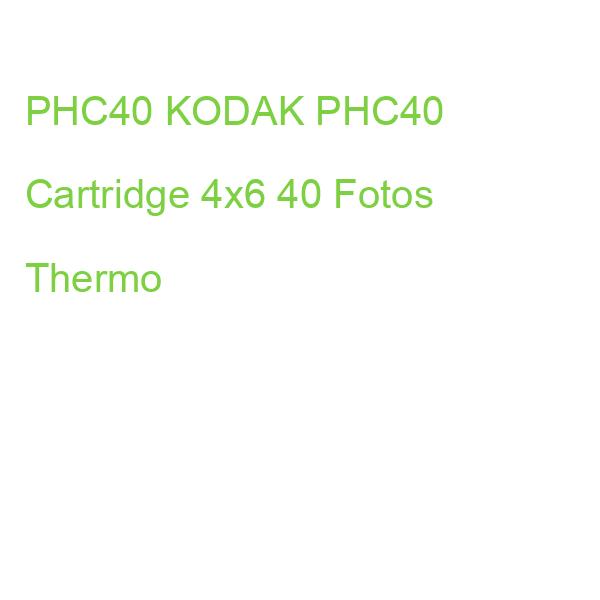 PHC40 KODAK PHC40 Cartridge 4x6 40 Fotos Thermo