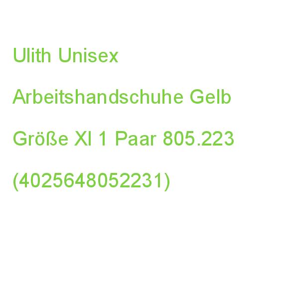 Ulith Unisex Gummihandschuhe Gelb Größe Xl, 1 Paar 805.223 (4025648052231)