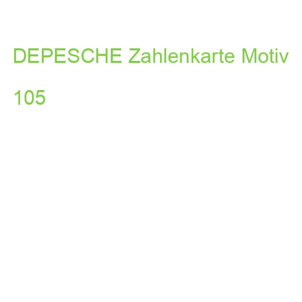 DEPESCHE Zahlenkarte Motiv 105