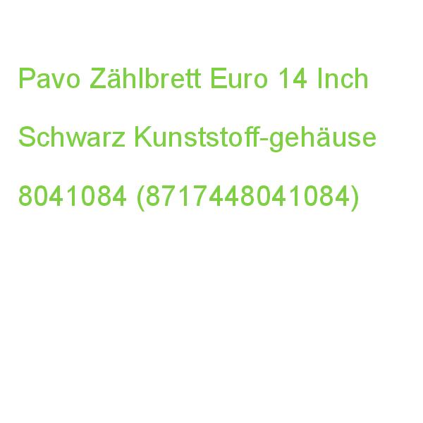 Pavo Zählbrett Euro 14 Inch Schwarz Kunststoff-gehäuse 8041084 (8717448041084)