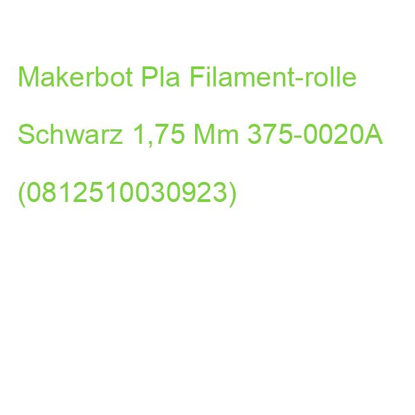 Makerbot Pla Filament-rolle Schwarz 1,75 Mm 375-0020A (0812510030923)