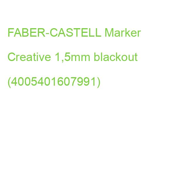 Faber Castell Creative Marker Blackout