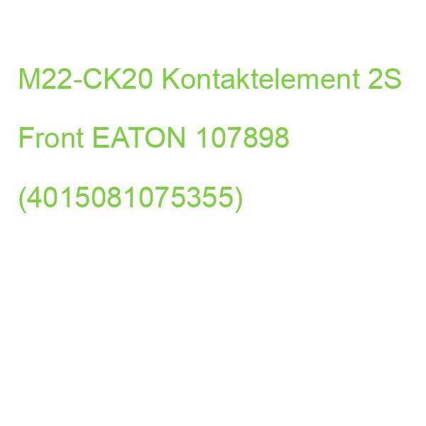 M22-CK20 Kontaktelement 2S Front EATON 107898 (4015081075355)