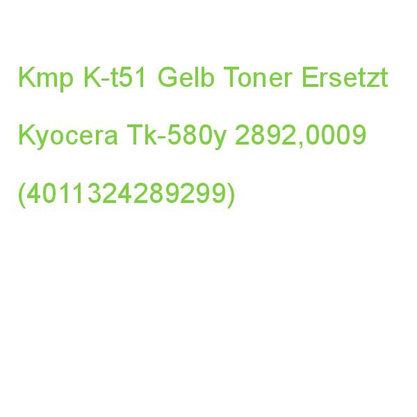 Kmp K-t51 Gelb Toner Kompatibel Zu Kyocera Tk-580y 2892,0009 (4011324289299)