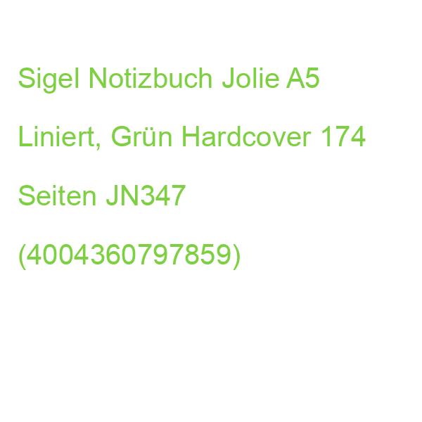 Sigel Notizbuch Jolie A5 Liniert, Grün Hardcover 174 Seiten JN347 (4004360797859)