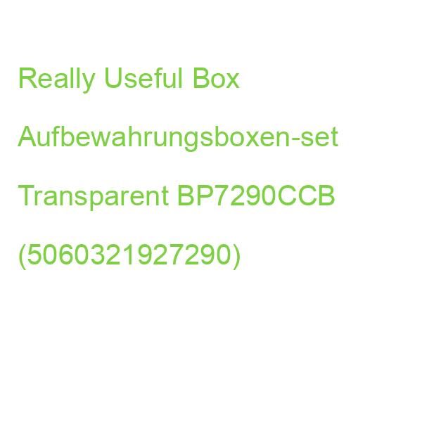 Really Useful Box Aufbewahrungsboxen-set Transparent BP7290CCB (5060321927290)