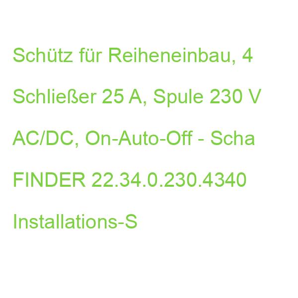 22.34.0.230.4340 Installations-Schütz FINDER Installations-Sch³tz 223402304340 (8012823352367)