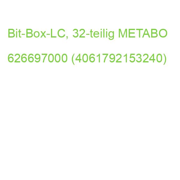 Bit-Box-LC, 32-teilig METABO 626697000 (4061792153240)